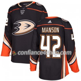 Adidas Maillot de Hockey Anaheim Ducks Josh Manson 42 2017-2018 Noir Authentic - Homme